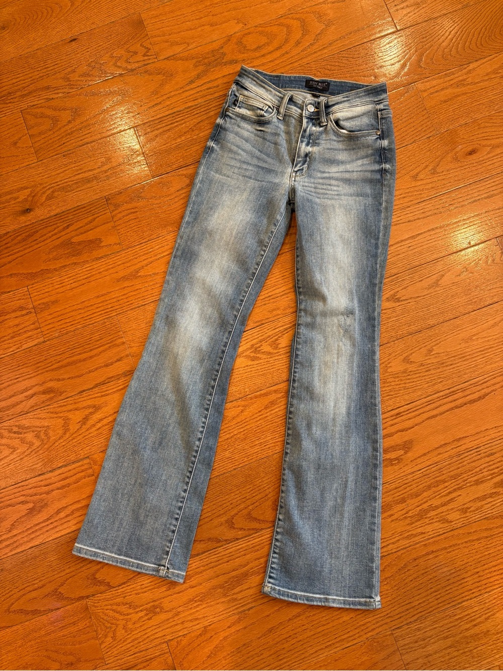 Judy Blue Bootcut Jeans Light Wash Stretch Denim Women’s Size 1/25 Y2K Casual